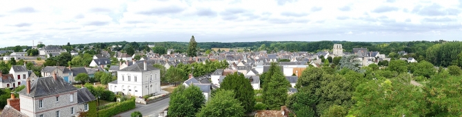 Le centre ville de Cormery - L'Abbatiale - Cormery